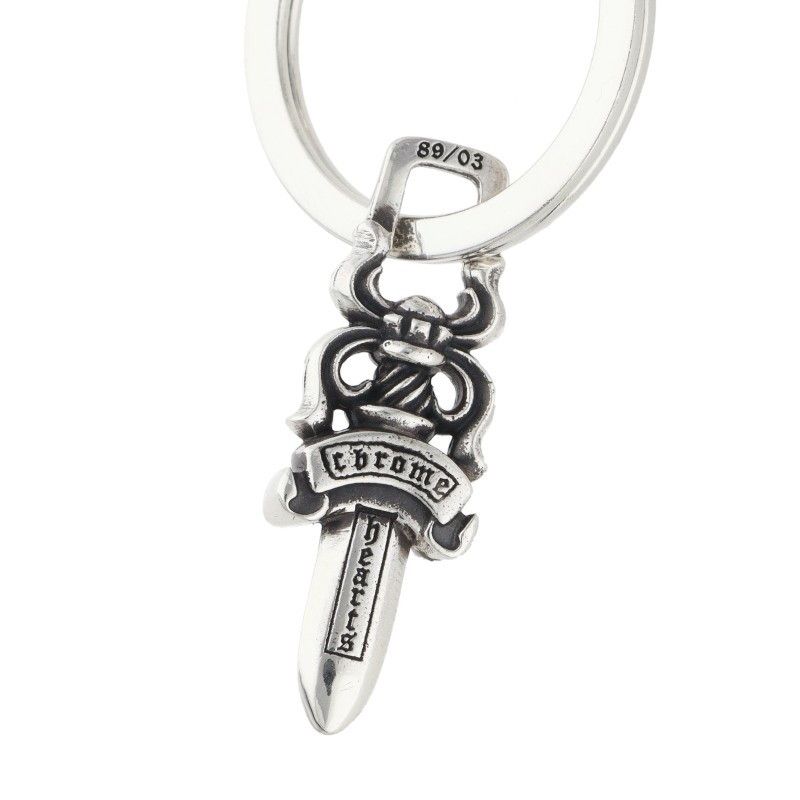 Chrome Hearts Keyring Valet Barrett Silver Key Ring Key Holder — view 3