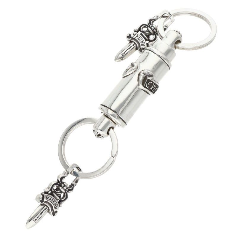 Chrome Hearts Keyring Valet Barrett Silver Key Ring Key Holder — view 2