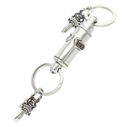 Chrome Hearts Keyring Valet Barrett Silver Key Ring Key Holder — view 2