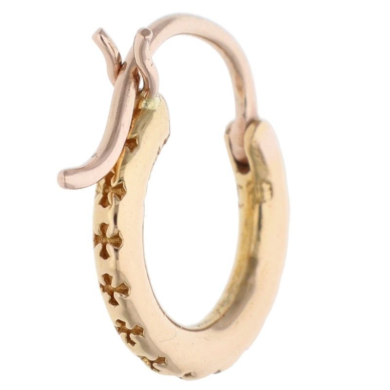 Chrome Hearts 22k ER Tfl Gold Earrings — view 2