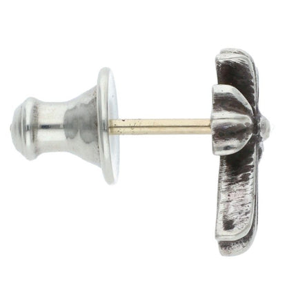 Chrome Hearts CH Crss 2 Fat CH Cross Fat Stud Silver Earrings — view 3