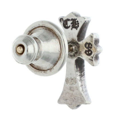 Chrome Hearts CH Crss 2 Fat CH Cross Fat Stud Silver Earrings — view 2