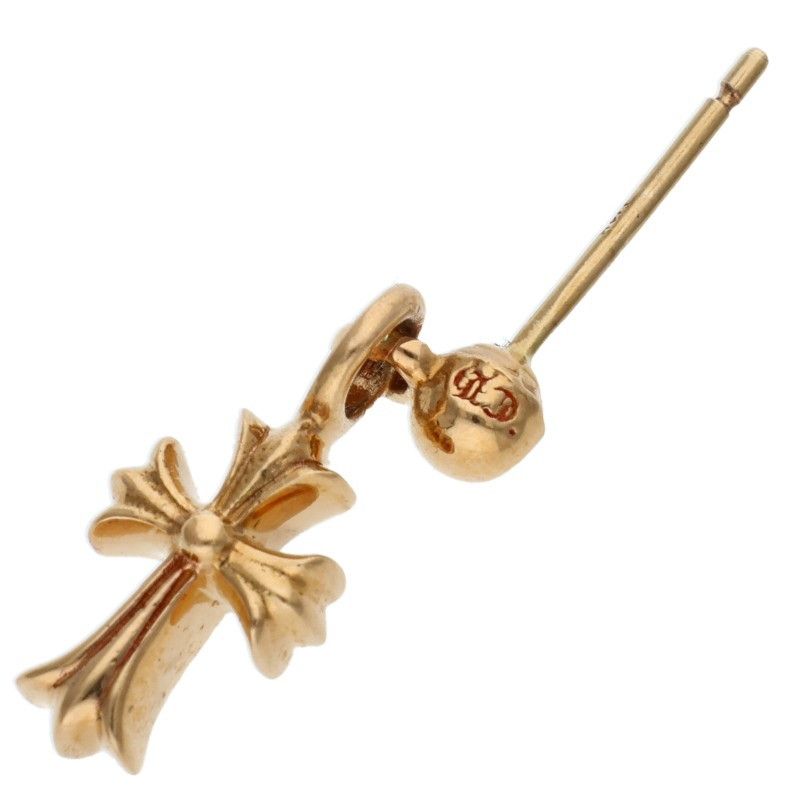 Chrome Hearts 22k Drp Stck CH Crs Stack CH Cross Drop Gold Earrings — view 5