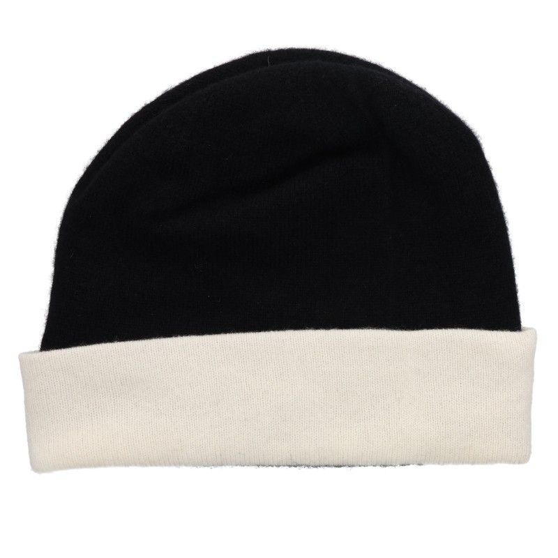 Chanel CC Logo Cashmere Beanie Knit Hat — view 2