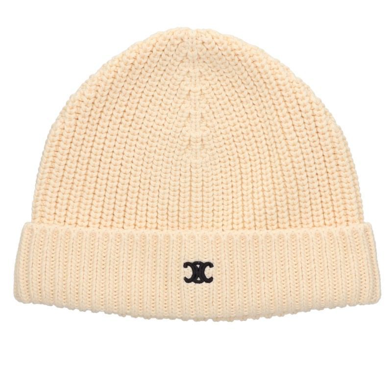 Celine Triomphe Embroidery Beanieknit Hat