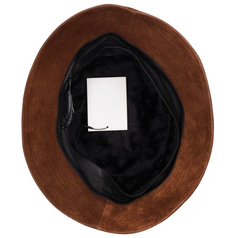 Chrome Hearts Slow Burn Star Button Suede Bucket Hat — view 3