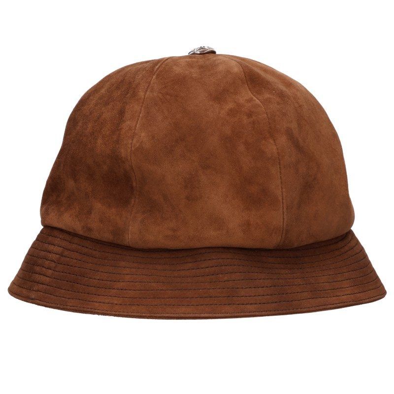 Chrome Hearts Slow Burn Star Button Suede Bucket Hat — view 2