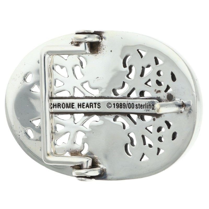 Chrome Hearts Buckle Oval Cross Silver Belt — view 2