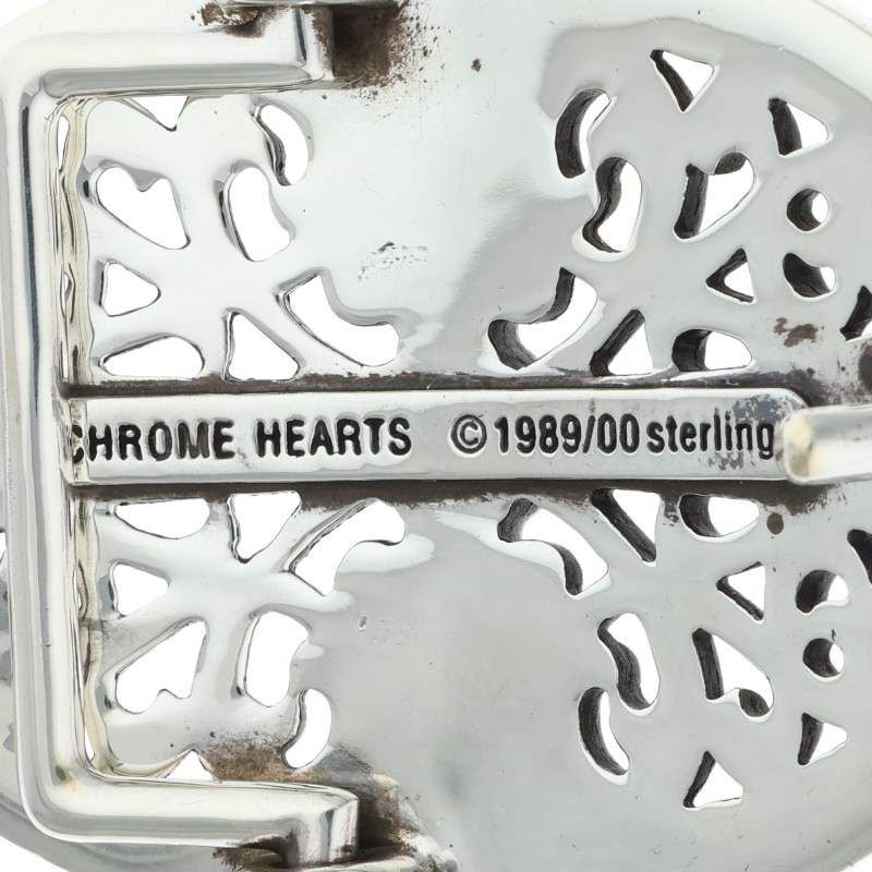 Chrome Hearts Buckle Oval Cross Silver Belt — view 3