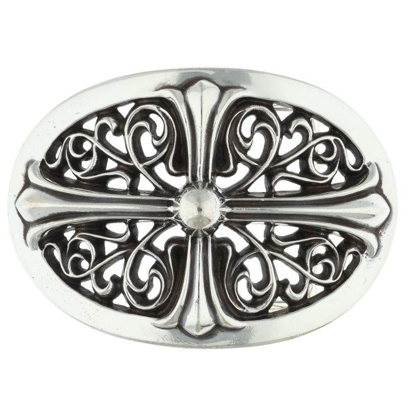 Chrome Hearts Buckle Oval Cross Silver Belt