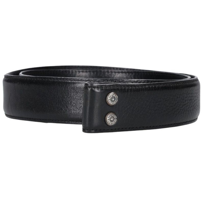 Chrome Hearts 1.5 Strap Scroll Label Rivets Leather Belt