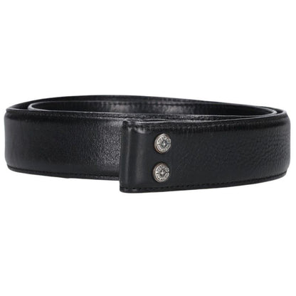 Chrome Hearts 1.5 Strap Scroll Label Rivets Leather Belt