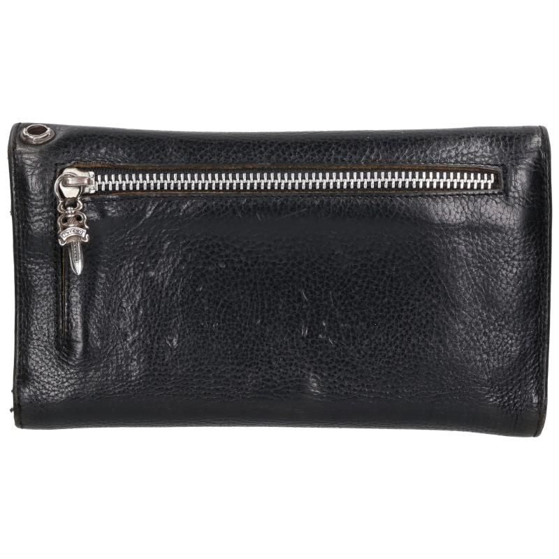 Chrome Hearts Wave Cross Ball Button Leather Wallet — view 2