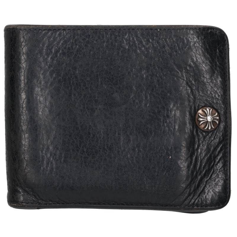 Chrome Hearts Cross Button Leather Wallet