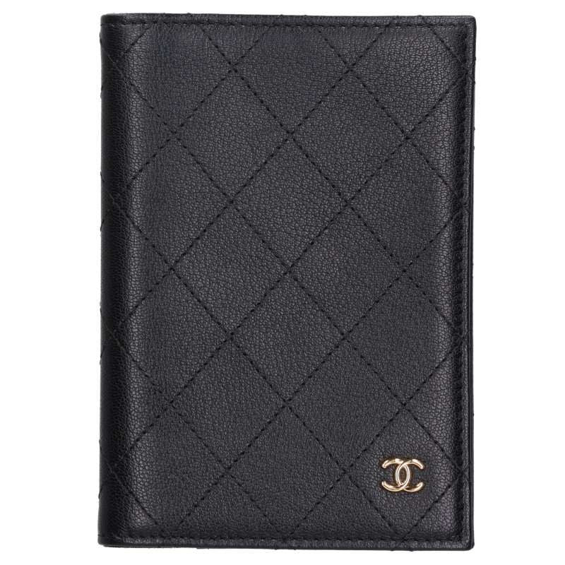 Chanel CC Logo Leather Pass Case Messenger