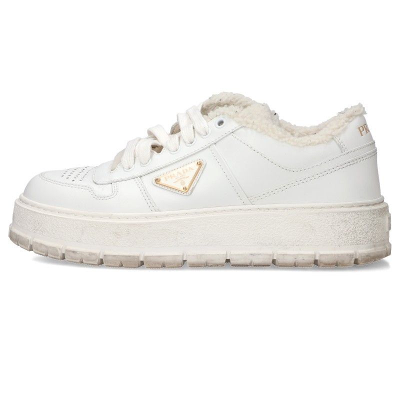 Prada Triangle Logo Fleece Sneakers