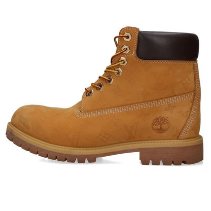 Louis Vuitton Timberland Leather Ankle Boots Nubuck Lace-up Boots 9.5
