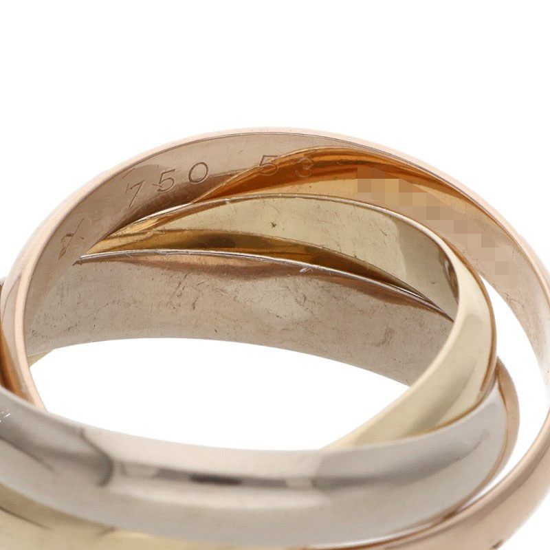 Cartier Trinity Classic 18k Yellow Gold PG WG Ring — view 3