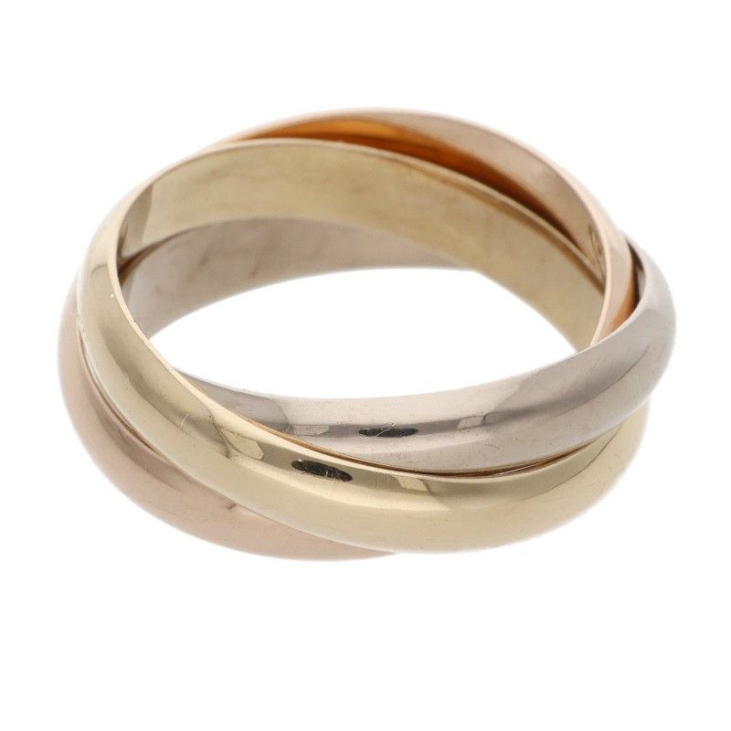 Cartier Trinity Classic 18k Yellow Gold PG WG Ring — view 2