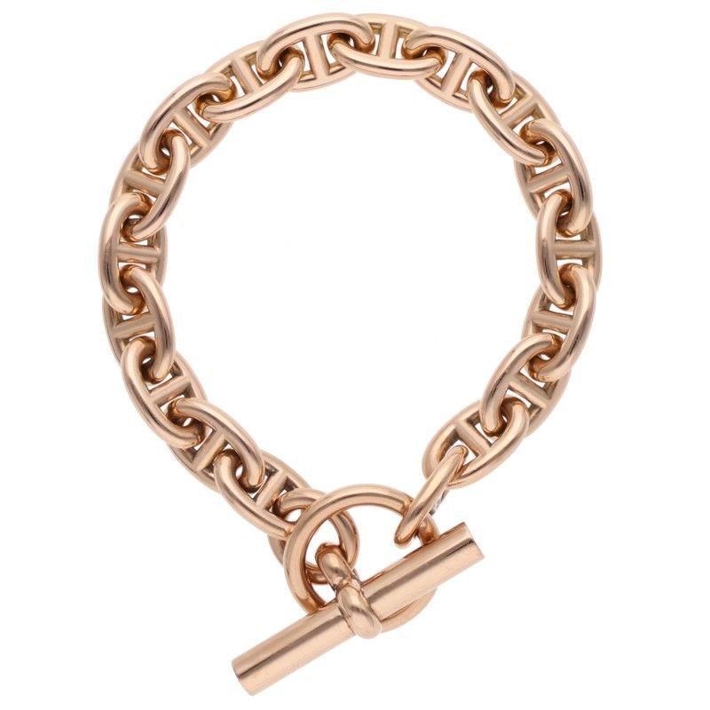 Hermes Chaine D'ancre PM Pink Gold Bracelet