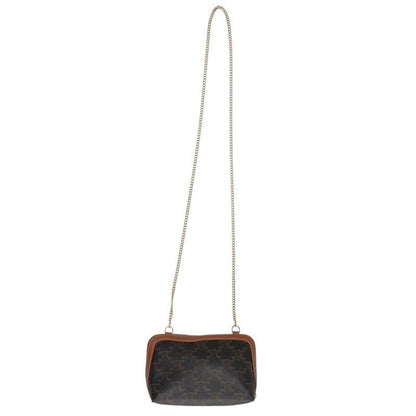 Celine Triomphe Canvas Chain Clutch — view 2