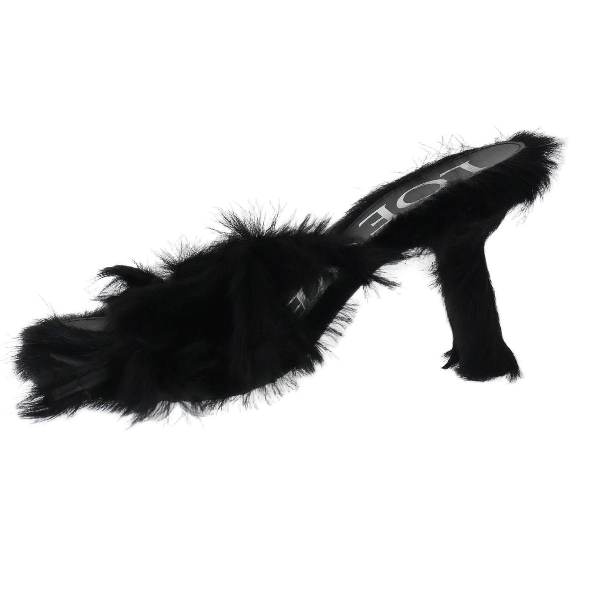 Loewe Fur Sandals Black — view 2
