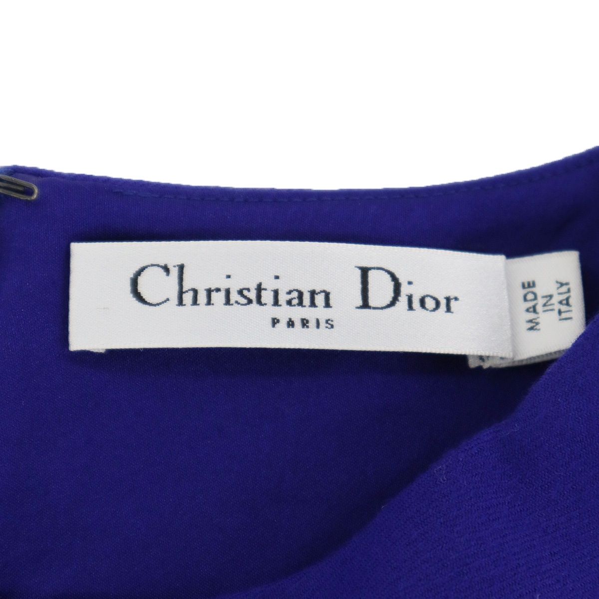 Dior Flower Bijou Collarless Jacket &skirt Set Suit Blue — view 3