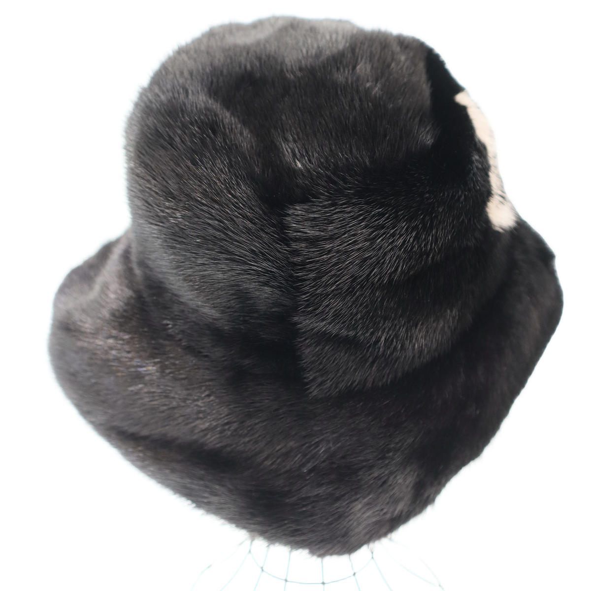 Louis Vuitton Mink Bucket Hat LV Cozy Black — view 3