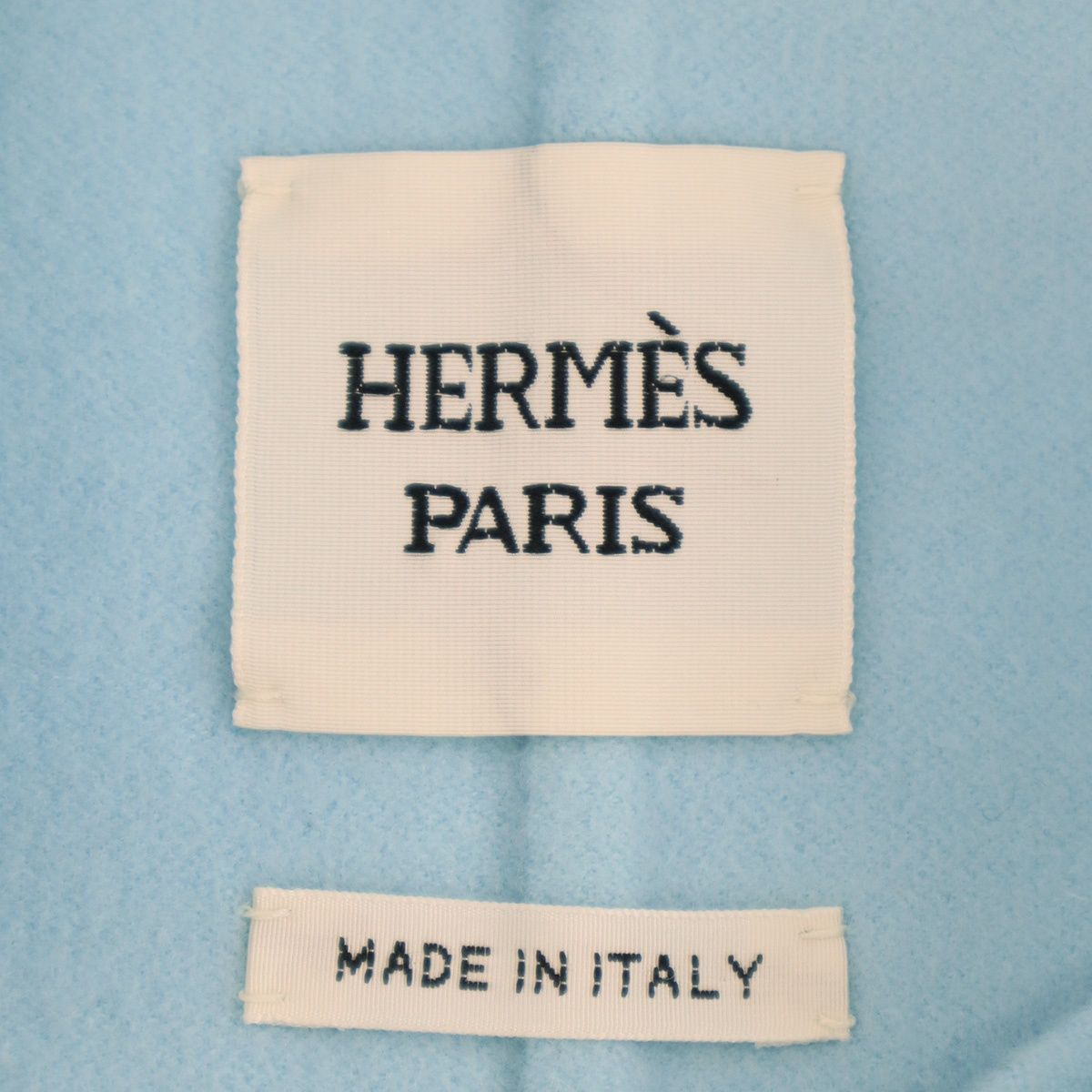 Hermes Cashmere Felt Zip Up Jacket Blue 36 — view 3