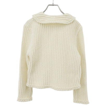 Celine Cotton Cardigan Knit Jacket White — view 2
