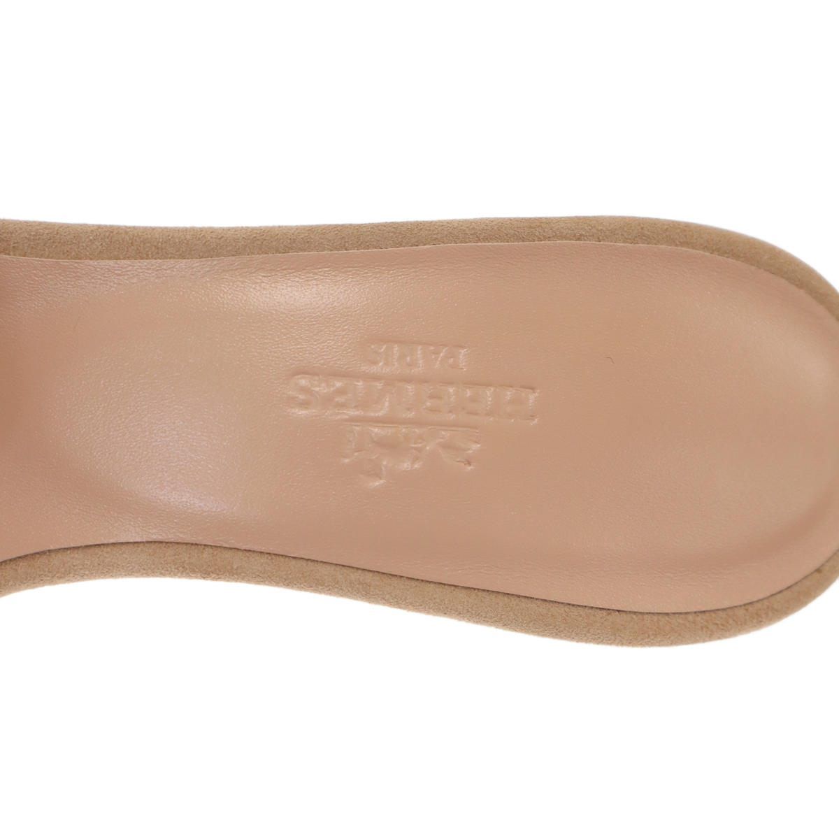 Hermes Oasis Sandals Rhinestone Designsandals Beige — view 5