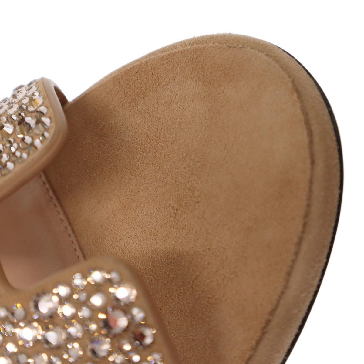 Hermes Oasis Sandals Rhinestone Designsandals Beige — view 7