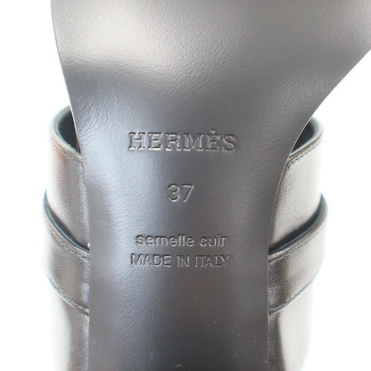 Hermes Ninon 50 Sandals Kelly Buckle Black — view 6
