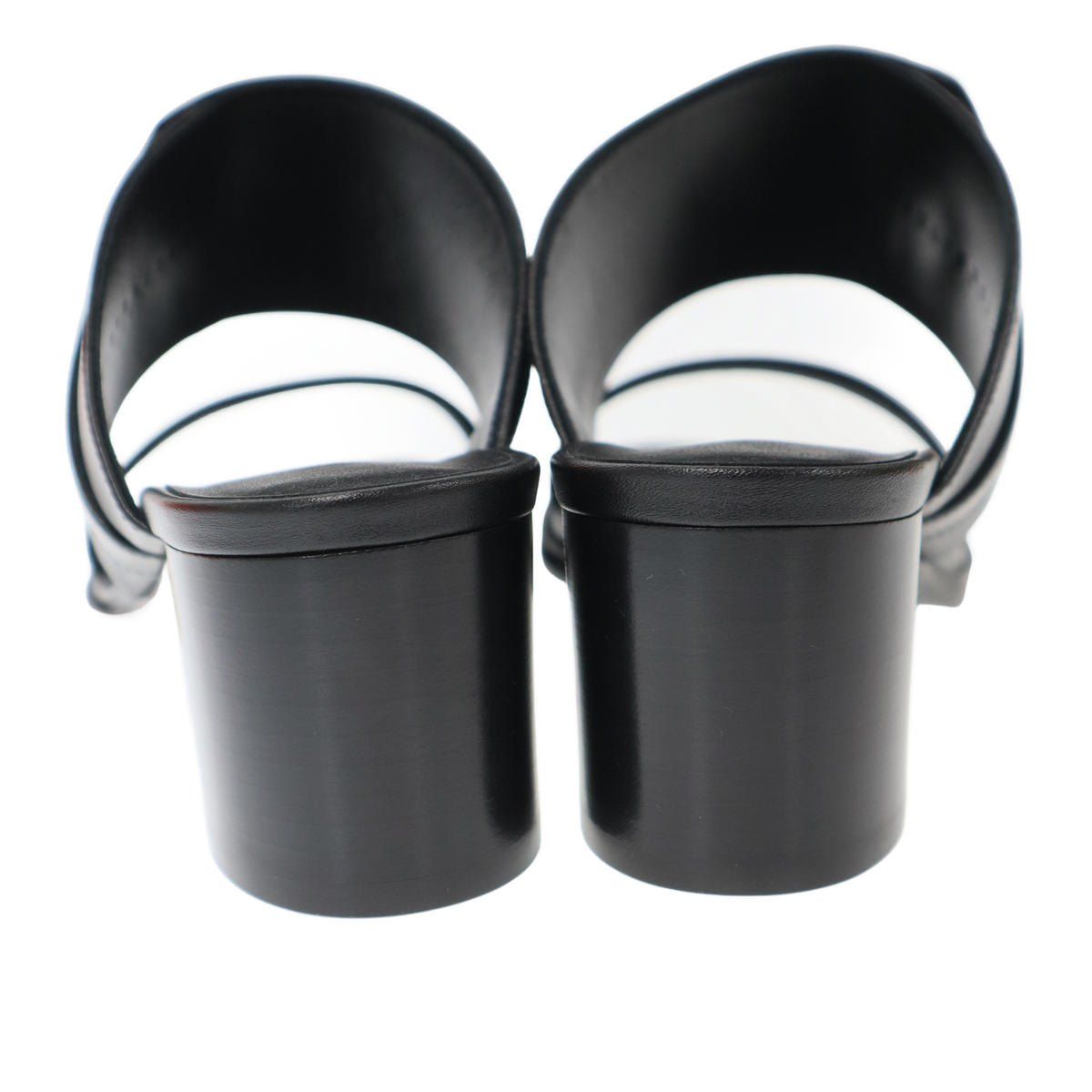 Hermes Ninon 50 Sandals Kelly Buckle Black — view 3
