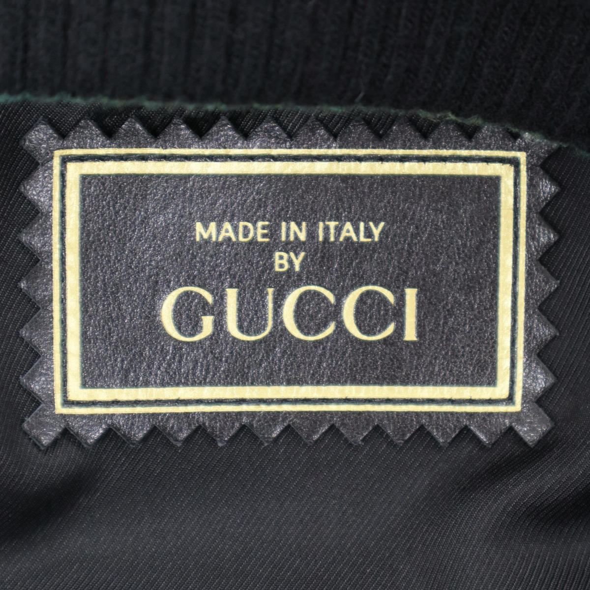 Gucci GG Leather Jacket Black 36 — view 3