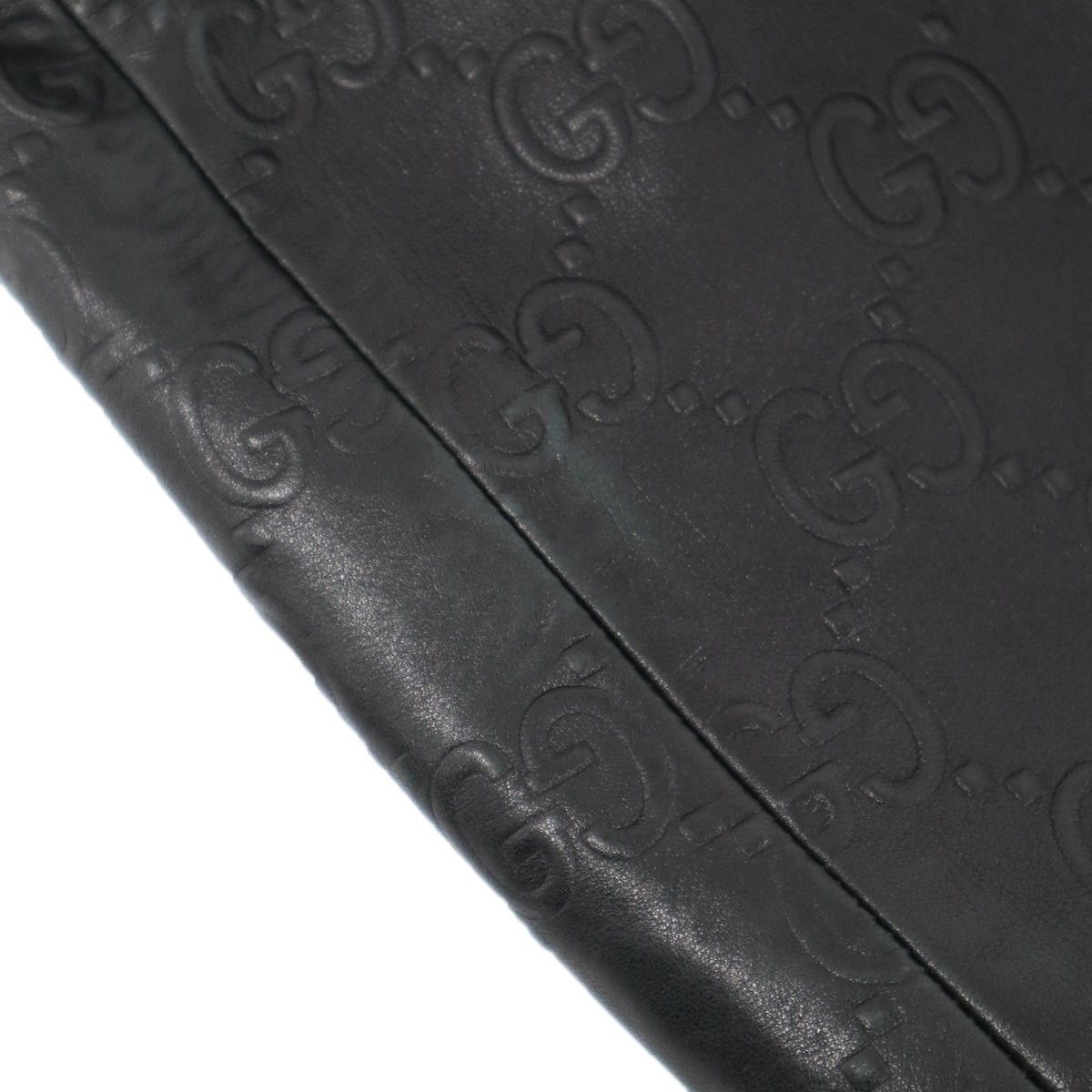 Gucci GG Leather Jacket Black 36 — view 7