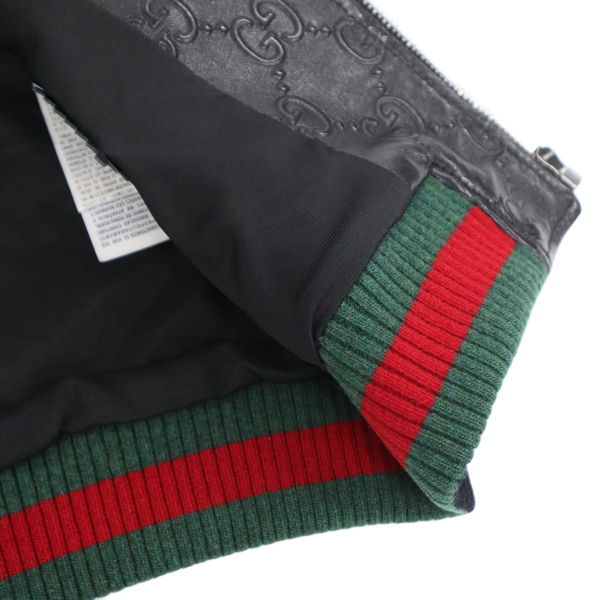 Gucci GG Leather Jacket Black 36 — view 6