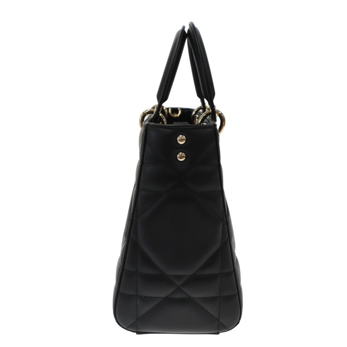 Dior Lady D-sire Cannage Medium 2-Way Shoulder Bag Black — view 3