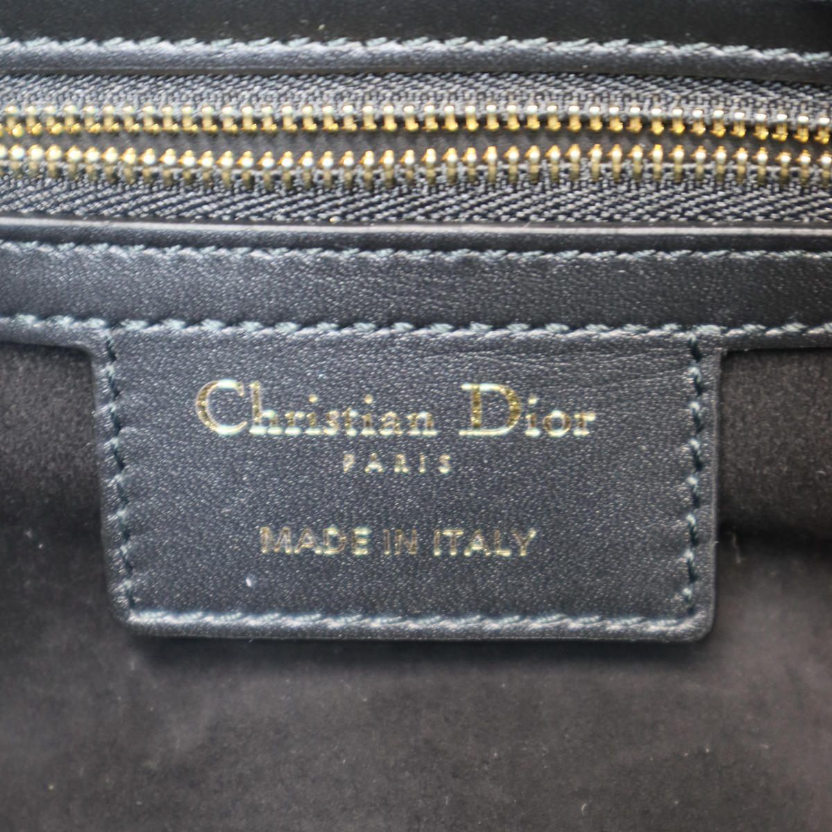 Dior Lady D-sire Cannage Medium 2-Way Shoulder Bag Black — view 5