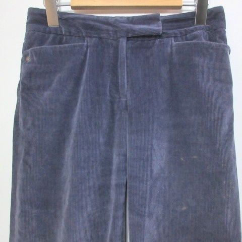Loro Piana Corduroy Pants Straight JP M Purple 40 — view 5