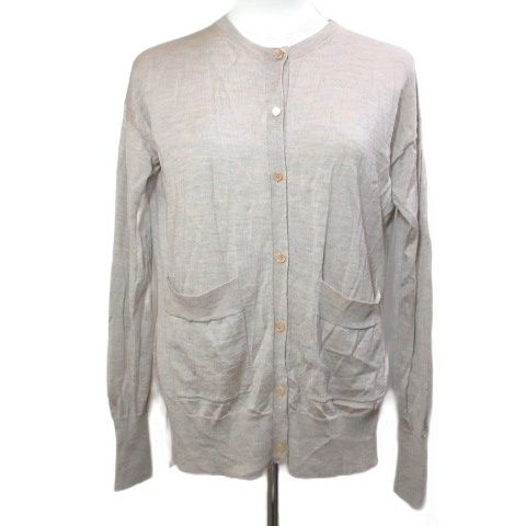 Celine Phoebe Philo Era Cardigan Wool Silk Knit Long Sleeve Logo Embroidery