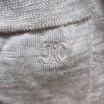 Celine Phoebe Philo Era Cardigan Wool Silk Knit Long Sleeve Logo Embroidery — view 5