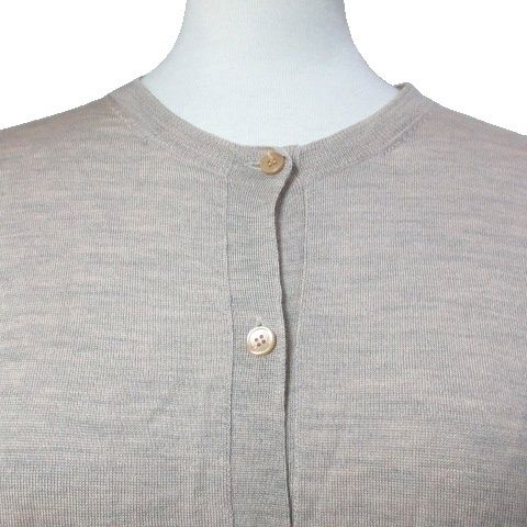 Celine Phoebe Philo Era Cardigan Wool Silk Knit Long Sleeve Logo Embroidery — view 3