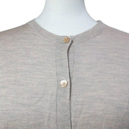 Celine Phoebe Philo Era Cardigan Wool Silk Knit Long Sleeve Logo Embroidery — view 3