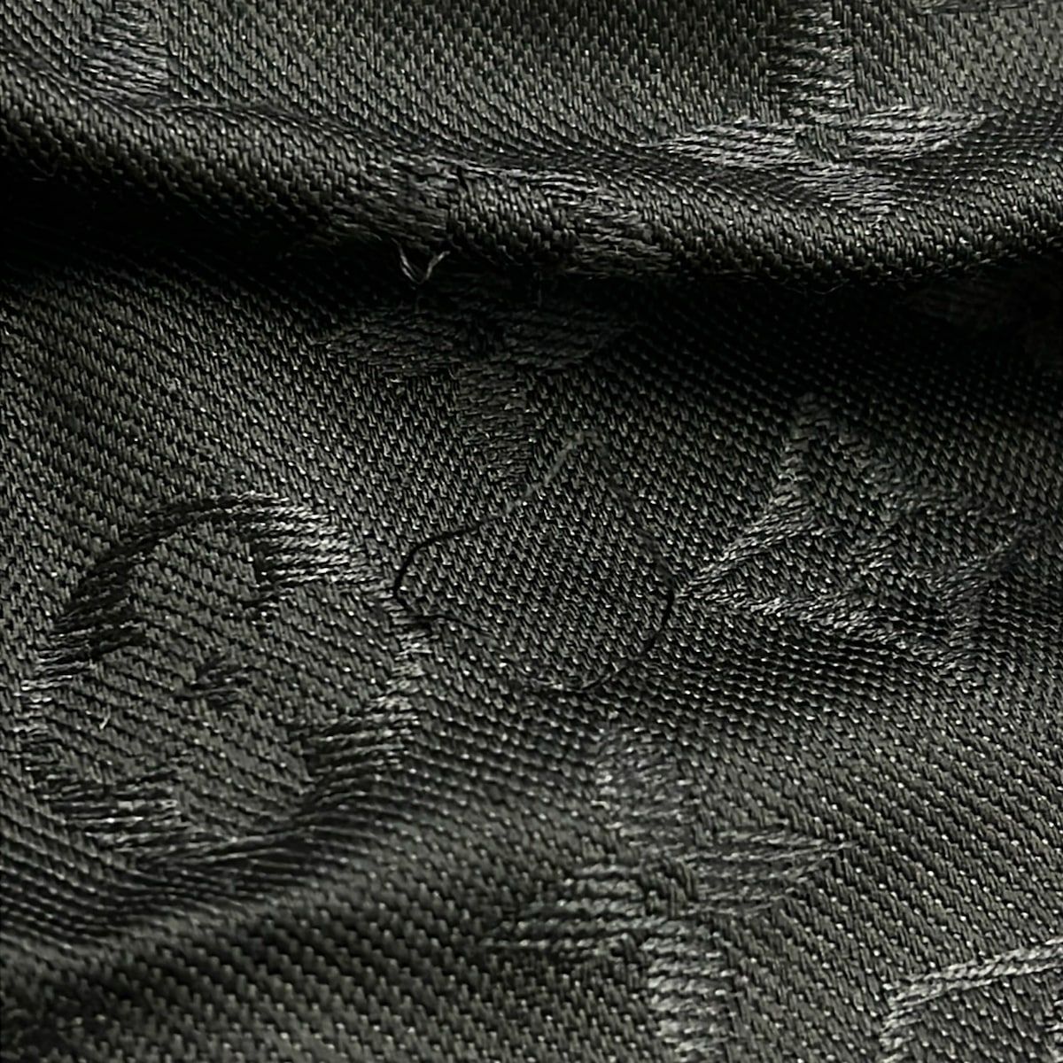 Louis Vuitton Shawl Monogram Noir Wool Silk Scarf — view 5