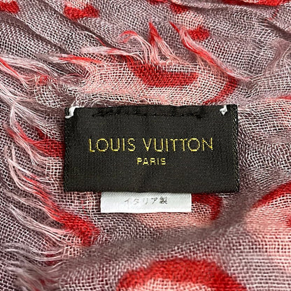 Louis Vuitton Shawl Purple Pink Leopard Print Scarf — view 2