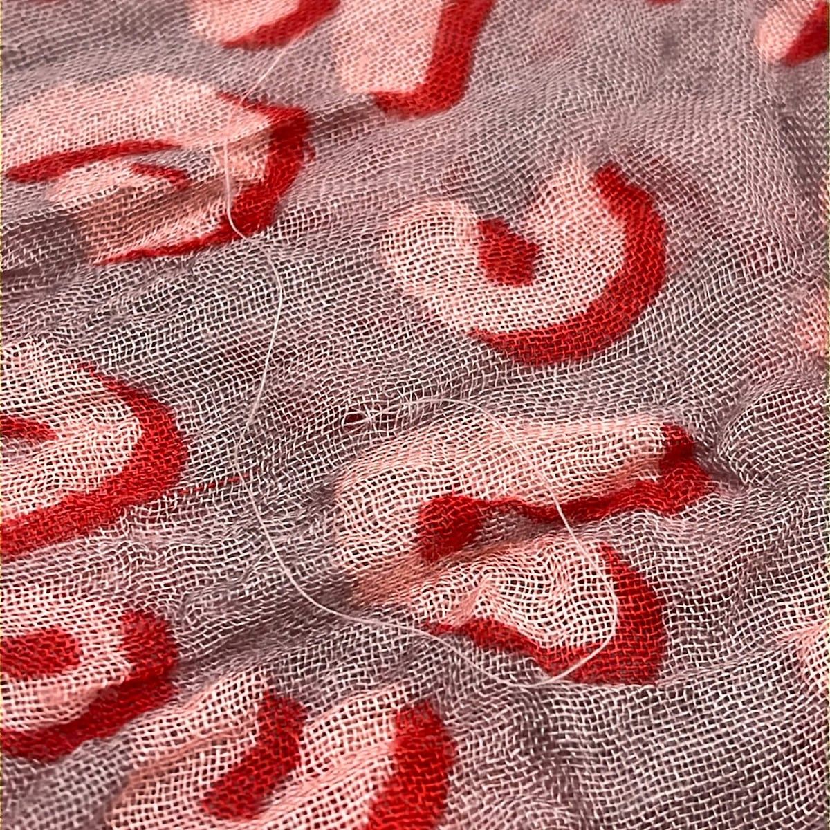 Louis Vuitton Shawl Purple Pink Leopard Print Scarf — view 7