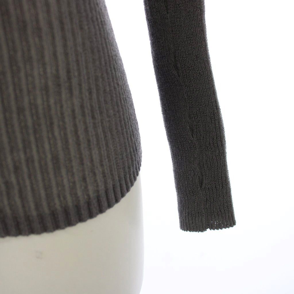Balenciaga Cardigan Long Sleeve V-neck Rib Gray 34 — view 6