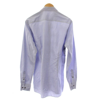 Bottega Veneta Printed Checked Shirt Long Sleeve Check Pattern 41/16 Blue — view 2