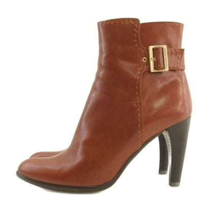Louis Vuitton Leather Short Boots Buckle Brown — view 2